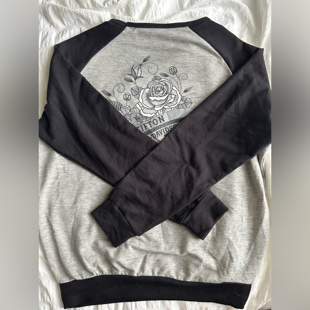 Harley Davison gray long sleeve